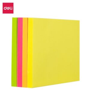 Bloco de Recado Autoadesivo 76X76MM Fluorescente 4X100FLS - Imagem 1