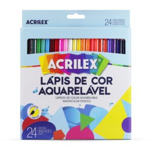 Lapis de Cor Aquarelavel 24 Cores - Imagem 1