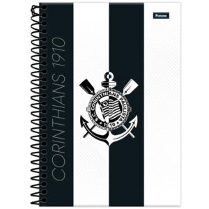 Caderno Espiral 1/4 Capa Dura Corinthians 80FLS. - Imagem 2