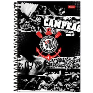 Caderno Espiral 1/4 Capa Dura Corinthians 80FLS. - Imagem 3