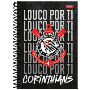 Caderno Espiral 1/4 Capa Dura Corinthians 80FLS. - Imagem 4