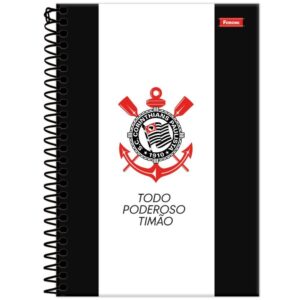 Caderno Espiral 1/4 Capa Dura Corinthians 80FLS. - Imagem 5