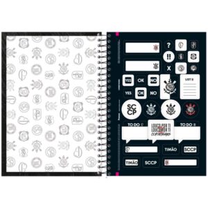 Caderno Espiral 1/4 Capa Dura Corinthians 80FLS. - Imagem 6