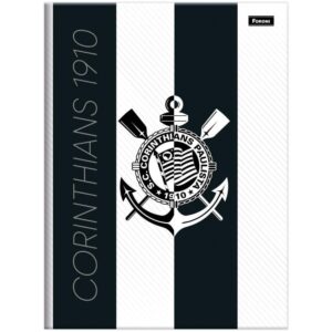 Caderno Brochura 1/4 Capa Dura Corinthians 80FLS. - Imagem 2
