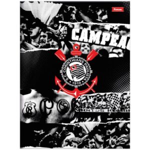 Caderno Brochura 1/4 Capa Dura Corinthians 80FLS. - Imagem 3