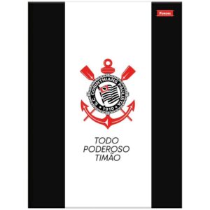 Caderno Brochura 1/4 Capa Dura Corinthians 80FLS. - Imagem 5