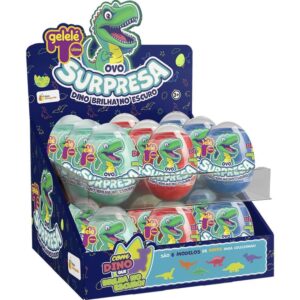 Slime Ovo Surpresa Dinossauro Brilha - Imagem 1