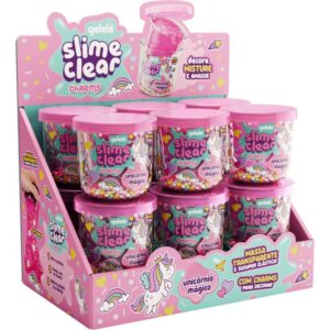 Slime Clear Charm Unicornio Magico - Imagem 1