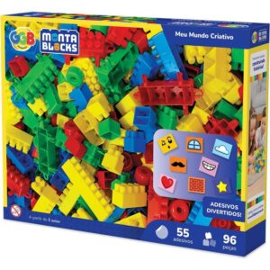 Brinquedo para Montar Meu Mundo Criativo 96PCS - Imagem 3