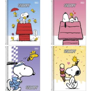 Caderno 01X1 Capa Dura Snoopy 80FLS. Fit - Imagem 1
