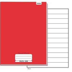 Caderno Brochurao Capa Dura Neuro Pauta Ampliada 40FLS. - Imagem 1