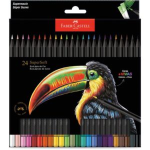 Lapis de Cor Redondo Supersoft 24 Cores - Imagem 1