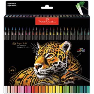 Lapis de Cor Redondo Supersoft 50 Cores - Imagem 1