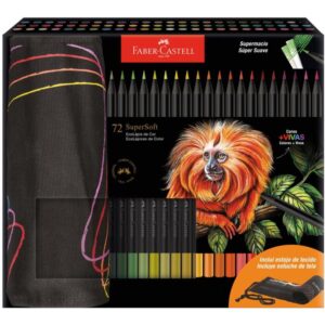 Lapis de Cor Redondo Supersoft 72 Cores Estojo - Imagem 1