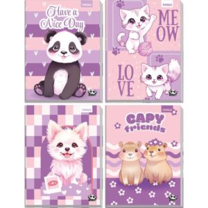 Caderno Brochurao Capa Dura Kawaii 96FLS. - Imagem 1
