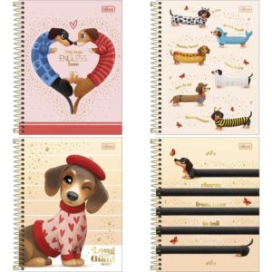 Caderno 01X1 Cp.dura Colegial Brownie Dog 60FLS. 177X240MM - Imagem 1