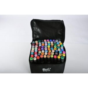 Marcador Artistico 80 Cores Ponta Dupla - Imagem 2