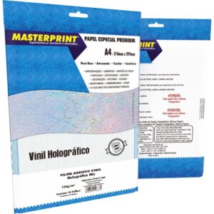 Filme Adesivo Inkjet A4 135G Holografico Mix - Imagem 1