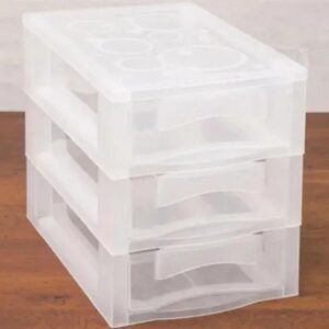 Gaveteiro Cristal Plastico Medio 3GVTS - Imagem 2