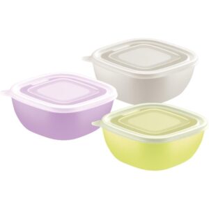 Pote Plastico Mix Color 600ML C/Tampa Transp - Imagem 1