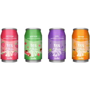 Apontador com Deposito Decor. Tris Soda C/Borracha 4 Modelos - Imagem 1