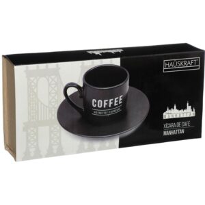 Xicara Cafe Porc. Manhattan Pt 12PCS - Imagem 2