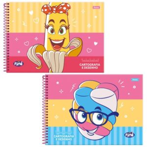 Caderno Desenho Univ Capa Dura Fini Plus 80FLS. - Imagem 1