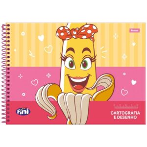 Caderno Desenho Univ Capa Dura Fini Plus 80FLS. - Imagem 2