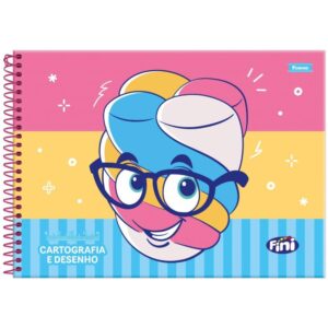 Caderno Desenho Univ Capa Dura Fini Plus 80FLS. - Imagem 3
