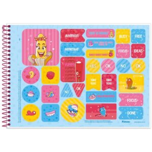 Caderno Desenho Univ Capa Dura Fini Plus 80FLS. - Imagem 4