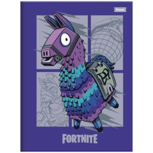 Caderno Brochura 1/4 Capa Dura Fortnite 80FLS. - Imagem 3