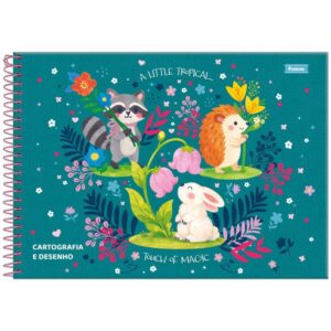 Caderno Desenho Univ Capa Dura Amazzu 80FLS - Imagem 2