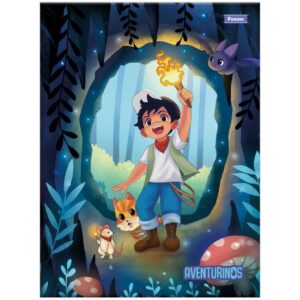 Caderno Brochurao Capa Dura Aventurinos 80FLS. - Imagem 2
