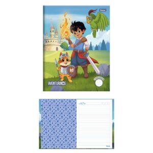 Caderno Linguagem Capa Dura Aventurinos Costurado 40FLS. - Imagem 1