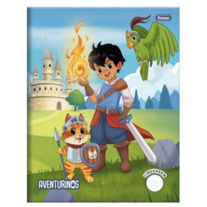 Caderno Linguagem Capa Dura Aventurinos Costurado 40FLS. - Imagem 2