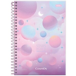 Caderno Espiral 1/4 Capa Dura Cosmos 80FLS. - Imagem 2