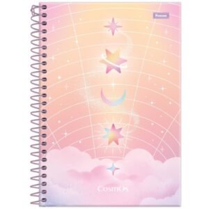 Caderno Espiral 1/4 Capa Dura Cosmos 80FLS. - Imagem 3