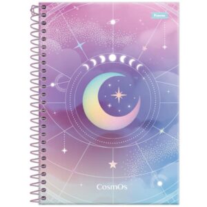 Caderno Espiral 1/4 Capa Dura Cosmos 80FLS. - Imagem 4
