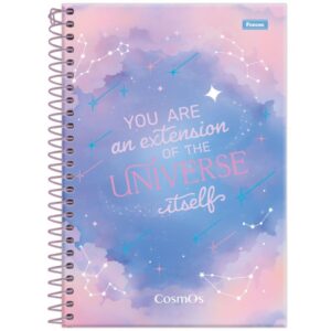 Caderno Espiral 1/4 Capa Dura Cosmos 80FLS. - Imagem 5