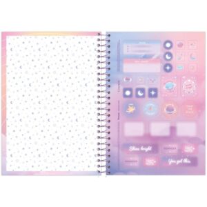 Caderno Espiral 1/4 Capa Dura Cosmos 80FLS. - Imagem 6