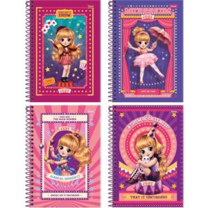 Caderno Espiral 1/4 Capa Dura Judy 80FLS. - Imagem 1