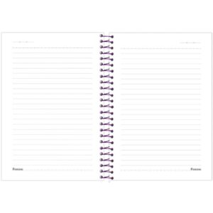 Caderno Espiral 1/4 Capa Dura Judy 80FLS. - Imagem 9