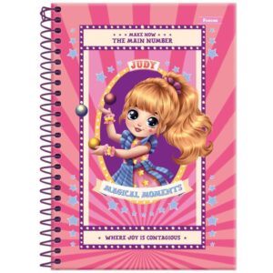 Caderno Espiral 1/4 Capa Dura Judy 80FLS. - Imagem 2
