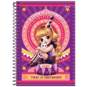 Caderno Espiral 1/4 Capa Dura Judy 80FLS. - Imagem 4