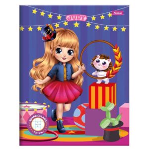 Caderno Quadriculado Univers. Judy 1X1CM 40FLS. - Imagem 2