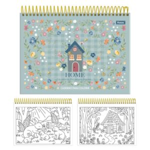 Caderno Desenho Univ Capa Dura Milly para Colorir 24FLS. - Imagem 1