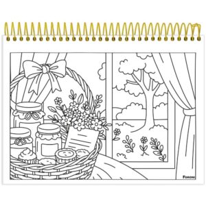 Caderno Desenho Univ Capa Dura Milly para Colorir 24FLS. - Imagem 8