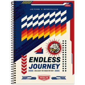 Caderno 01X1 Capa Dura Motoclub 80FLS. - Imagem 4