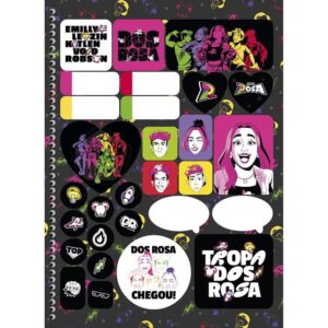 Caderno 01X1 Capa Dura dos Rosa 80FLS. - Imagem 3