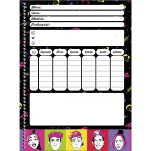 Caderno 01X1 Capa Dura dos Rosa 80FLS. - Imagem 4
